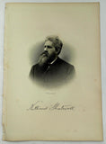 1888 Engraving COL. NATHANIEL SHATSWELL Essex Ipswich Ma. Genealogy History