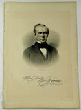 1888 Engraving DAVID NEVENS Essex County Methuen Mass. Genealogy History