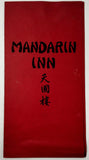 Vintage Original Menu MANDARIN INN Chinese Restaurant Los Angeles Santa Monica