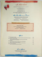 1969 Vintage Menu CAFE AVION Sky Chef Rochester Monroe County Airport New York