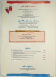 1969 Vintage Menu CAFE AVION Sky Chef Rochester Monroe County Airport New York
