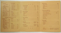 1940 Vintage Wine List Menu PIONEER GRILL George Washington Hotel Pennsylvania