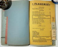 1940's Original Vintage Full Menu FLAGSHIP RESTAURANT Washington DC