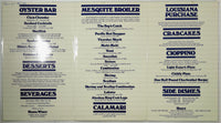 1982 Vintage LAMINATED Dinner Menu ENTERPRISE FISH COMPANY Santa Monica CA