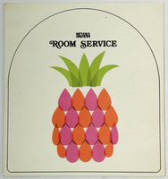 1975 Vintage Room Service Menu SHERATON MOANA HOTEL Honolulu Oahu Hawaii