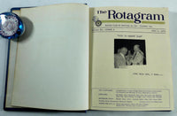 1974 1975 ROTARY CLUB WHITTIER CA Rotograms Newsletters Bound Book Archives