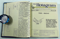 1974 1975 ROTARY CLUB WHITTIER CA Rotograms Newsletters Bound Book Archives