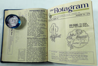 1974 1975 ROTARY CLUB WHITTIER CA Rotograms Newsletters Bound Book Archives