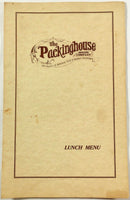 1981 Vintage Huge Full Size Lunch Menu PACKINGHOUSE DINING COMPANY Galesburg IL