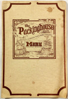 1981 Vintage Huge Full Size Dinner Menu PACKINGHOUSE DINING COMPANY Galesburg IL