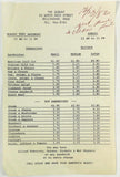 1982 Original Vintage Menu THE SUBWAY Deli Restaurant Bellingham Mass.