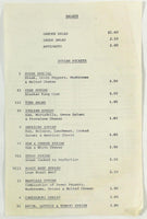 1982 Original Vintage Menu THE SUBWAY Deli Restaurant Bellingham Mass.