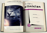 1958 CALIFORNIA CLINICIAN CA Osteopathic Association D.O. Bound Magazine Book