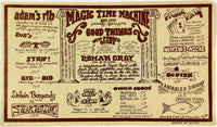 1980 Vintage Large Dinner Menu MAGIC TIME MACHINE Restaurant San Antonio Texas