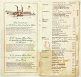 1976 Vintage Menu KD GERMAN RHINE LINE Passenger River Cruise Restaurant