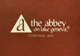 1982 Vtg Original Room Service Menu THE ABBEY RESORT ON LAKE GENEVA Fontana WI