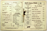 1970's Vtg Full Size Laminated Menu MONTI'S LA CASA VIEJA Restaurant Tempe AZ