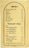 1970's Vintage Large Menu BACCHANAL GREEK RESTAURANT Phoenix Arizona