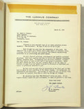1954 1st Ed. LUMMUS COMPANY New Horizons Hardcover With Signed Letter Petroleum