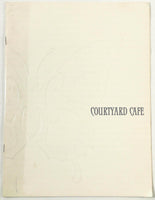 1980's Vintage Full Size Menu COURTYARD CAFE Sheraton Washington DC Hotel