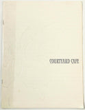 1980's Vintage Full Size Menu COURTYARD CAFE Sheraton Washington DC Hotel