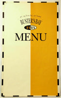 Vintage Full Size Dinner Menu BUSTER'S BAY RESTAURANT Orchard Lake Michigan