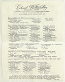 1961 Original Tour Brochure & Map GOVERNOR'S PALACE GARDENS Williamsburg VA