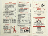 1981 Menu CHAN'S FINE ORIENTAL DINING Jazz #2 Son's Catering Woonsocket RI