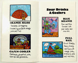 1976 Vintage Colorful Comedy Food & Drinks Menu ANDREWS RESTAURANT Dallas Texas