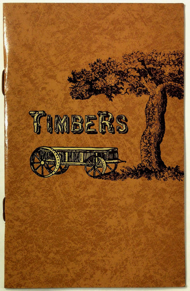 1992 Vintage Menu TIMBERS RESTAURANT & LOUNGE Mercer Pennsylvania