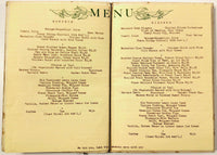 1950's Vintage Lunch & Dinner Menu THE AFTON Restaurant Florham Park New Jersey