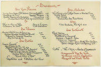 1950's Vintage Lunch Menu John Yervant's FOX HILL RESTAURANT & INN Ridgefield CT