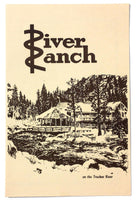 1980's Vintage Menu RIVER RANCH Restaurant Lake Tahoe City Truckee River CA