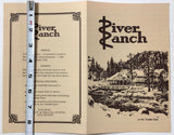 1980's Vintage Menu RIVER RANCH Restaurant Lake Tahoe City Truckee River CA