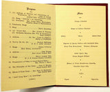 1928 Dinner Menu BPOE ORDER OF ELKS LODGE 15 Willard Hotel Washington DC
