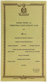 1930 Menu LADIES NIGHT CHRISTMAS PARTY ROTARY CLUB Willard Hotel Washington DC