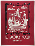 1964 Vintage Menu LE JACQUES COEUR Bourges France A. Quilleriet