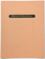 1983 Vintage Menu PRINCETON GRILL Restaurant Double Tree Inn Dallas Texas