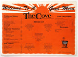 1980's Laminated Placemat Menu HOLIDAY INN - THE COVE Restaurant Bay City Texas