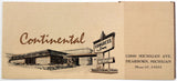 1960's Folding Brochure CONTINENTAL CONGRESS INN Dearborn Michigan Rooms Dining