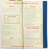 1965 Vintage Seafood & Wine Menu CN NOVA SCOTIAN HOTEL Nova Scotia Halifax