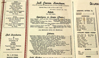 1941 Vintage Luncheon Menu & Wine List ROSOFF'S RESTAURANT New York Times Square