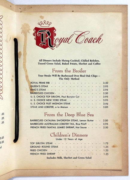 Experience the Royal Coach Diner Menu: A Culinary Journey in America