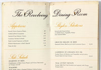 1970's Vtg Dinner Menu THE SKYLON Revolving Restaurant Niagara Falls Ontario CA