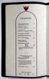 1972 Dinner & Wine List Menu THUNDERBIRD MOTOR INN Jantzen Beach Portland OR
