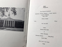 1953 GRADUATION Program & Menu HARVARD UNIVERSITY Adv. Management Cambridge MA