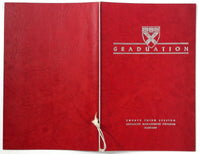 1953 GRADUATION Program & Menu HARVARD UNIVERSITY Adv. Management Cambridge MA