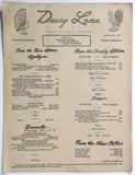 1944 WWII War Time OPA Rationing Menu DRURY LANE Restaurant 49th St. New York