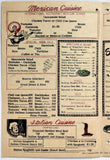1940's Vintage Menu THE INTERNATIONAL RESTAURANT San Antonio Texas