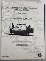 1976 Automated Vehicle Locator System Study Orange County CA POLICE DISPATCH
